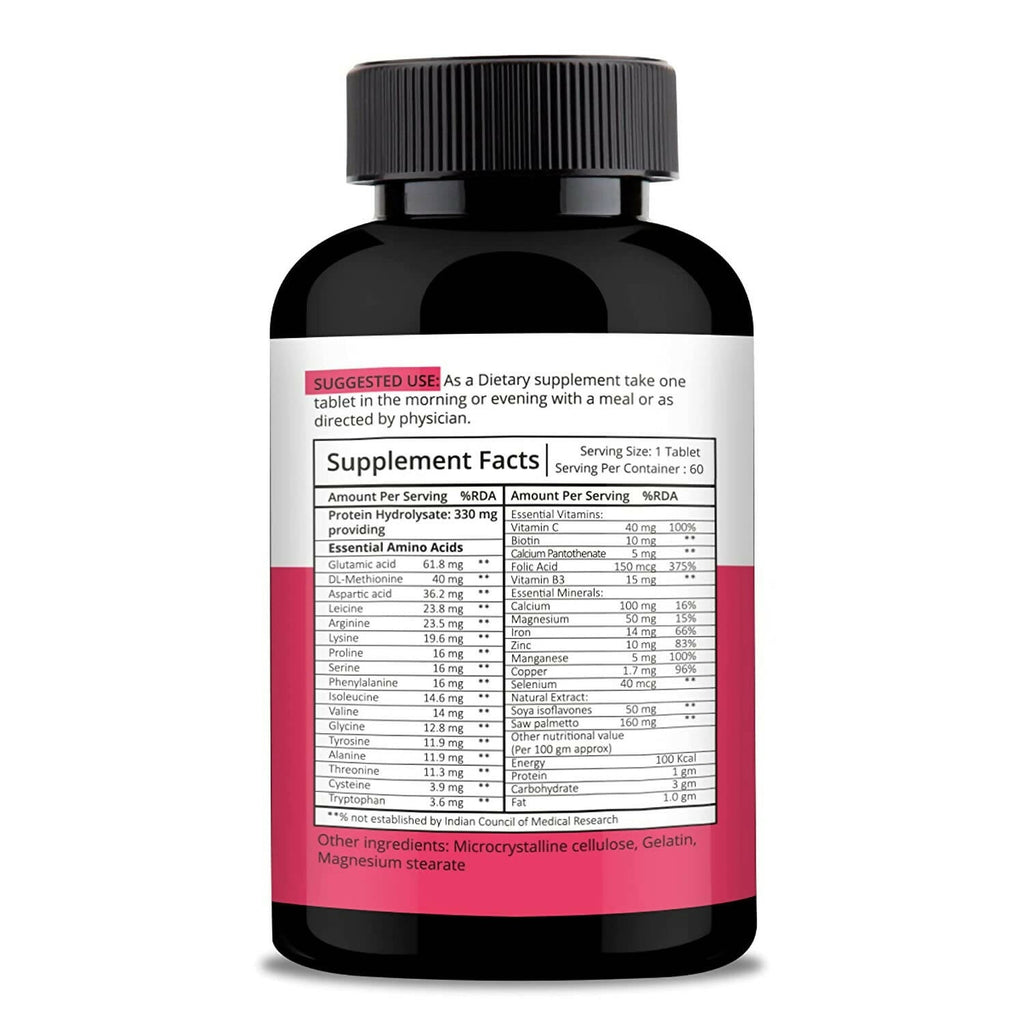 Nutracology Hair Skin & Nails For Hair Growth, Glowing Skin & Strong Nails Tablets - Distacart