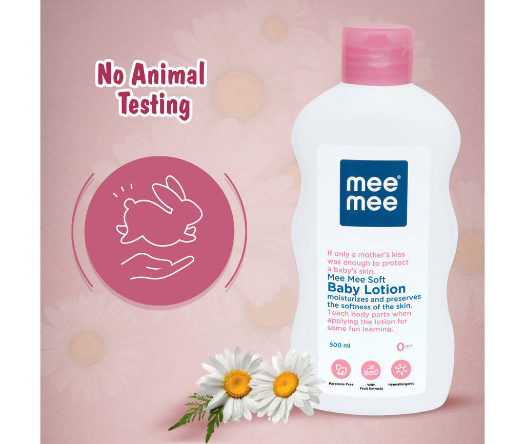 Mee Mee Soft Baby Lotion For 24Hrs Moisturization With Chamomile & Fruit Extracts