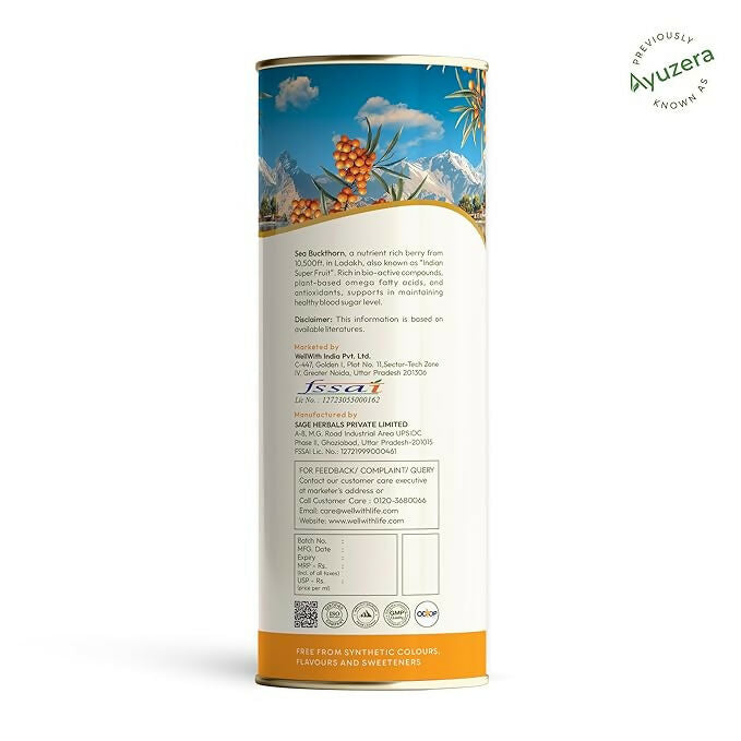 Wellwith Himalayan Sea Buckthorn Pulp