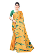 Vamika Yellow Silk Blend Designer Saree
