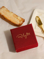 Kundan Gold plated Trillion cut Ring - Ruby Raang