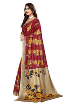 Vamika maroon Printed Art Silk Saree