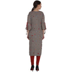 Kanoor Garments Women's Brown Rayon Straight Kurti