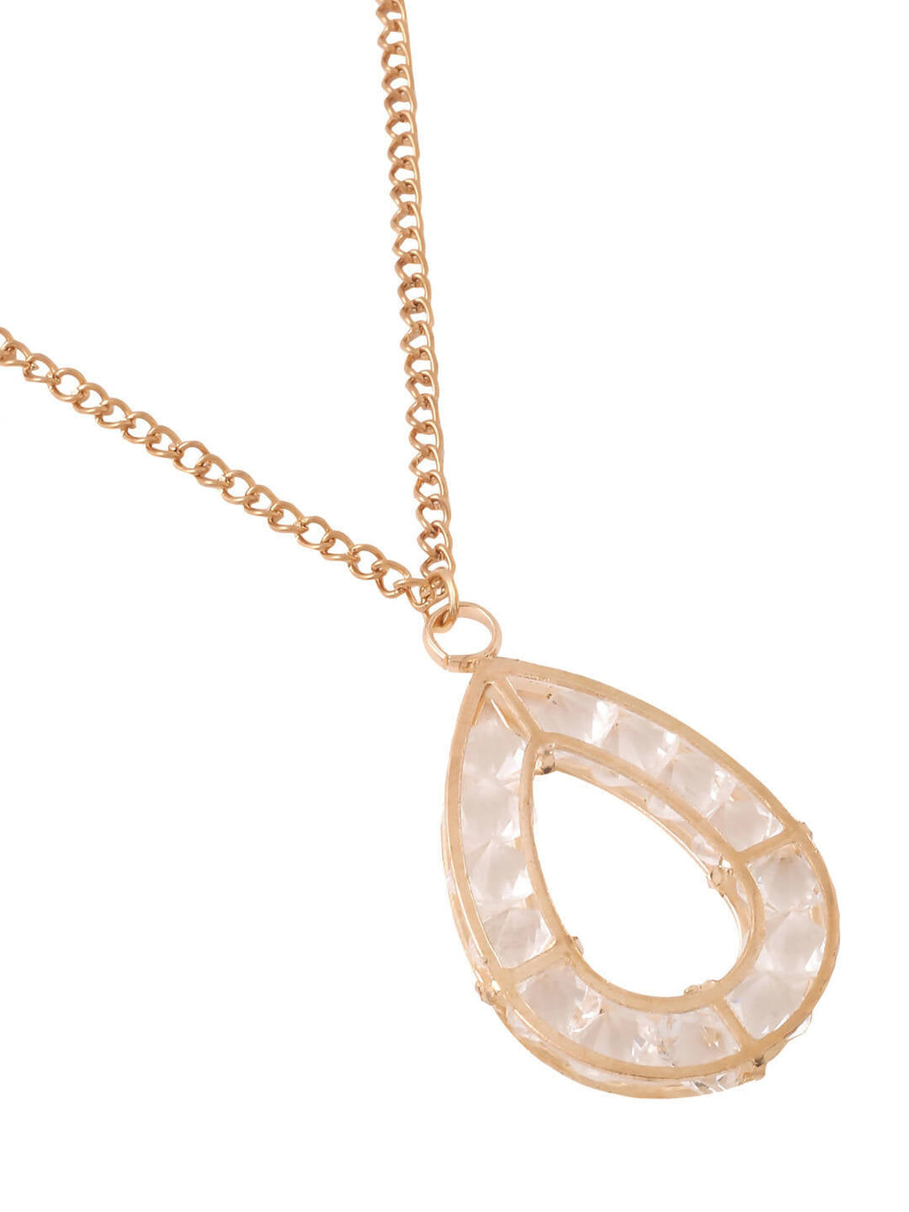 NVR Women Gold-Polished Oxidised Bohemian Necklace