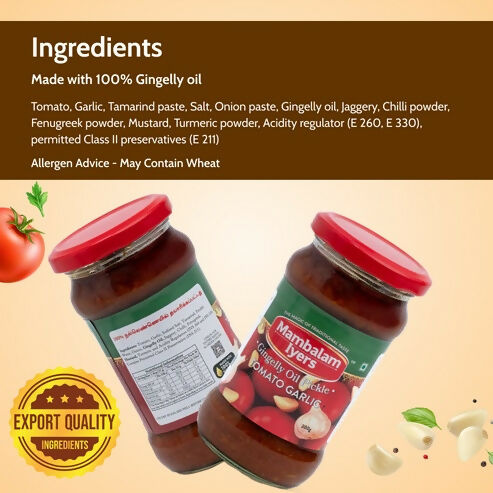 Mambalam Iyers Tomato Garlic Pickle