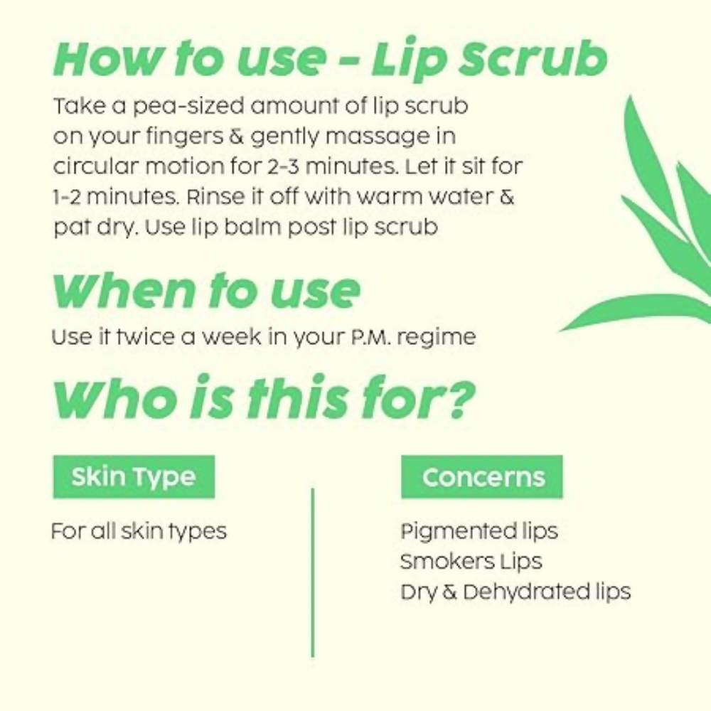 PLIX The Plant Fix 10% Vitamin C Glow Face Serum & Lip Scrub For Skin Brightening & Exfoliate Lips