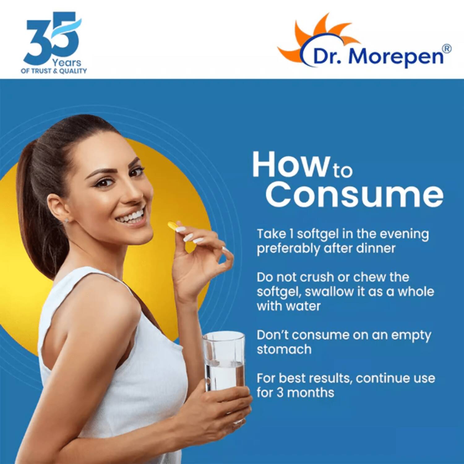 Dr. Morepen Multivitamin Women Tablets and Omega 3 Deep Sea Fish Oil Softgels Combo - Distacart