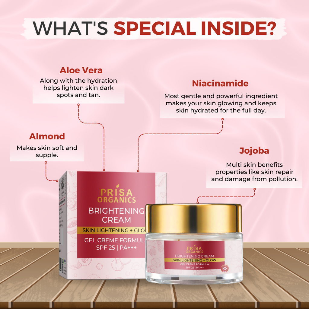 Prisa Organics Brightening Cream - Distacart