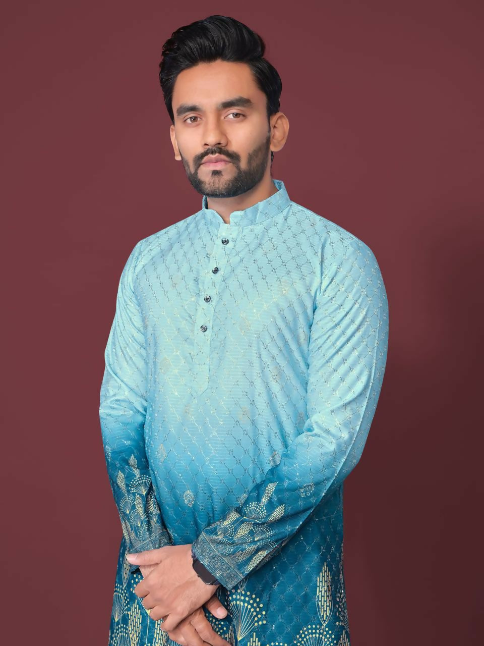 Anaita Blue Multicolour Kurta