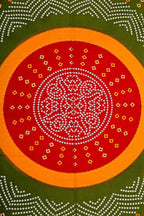 Vamika Printed Cotton Red Color Beautiful Design Bedsheet With Pillow Covers (LEOC_BANDJ_R)