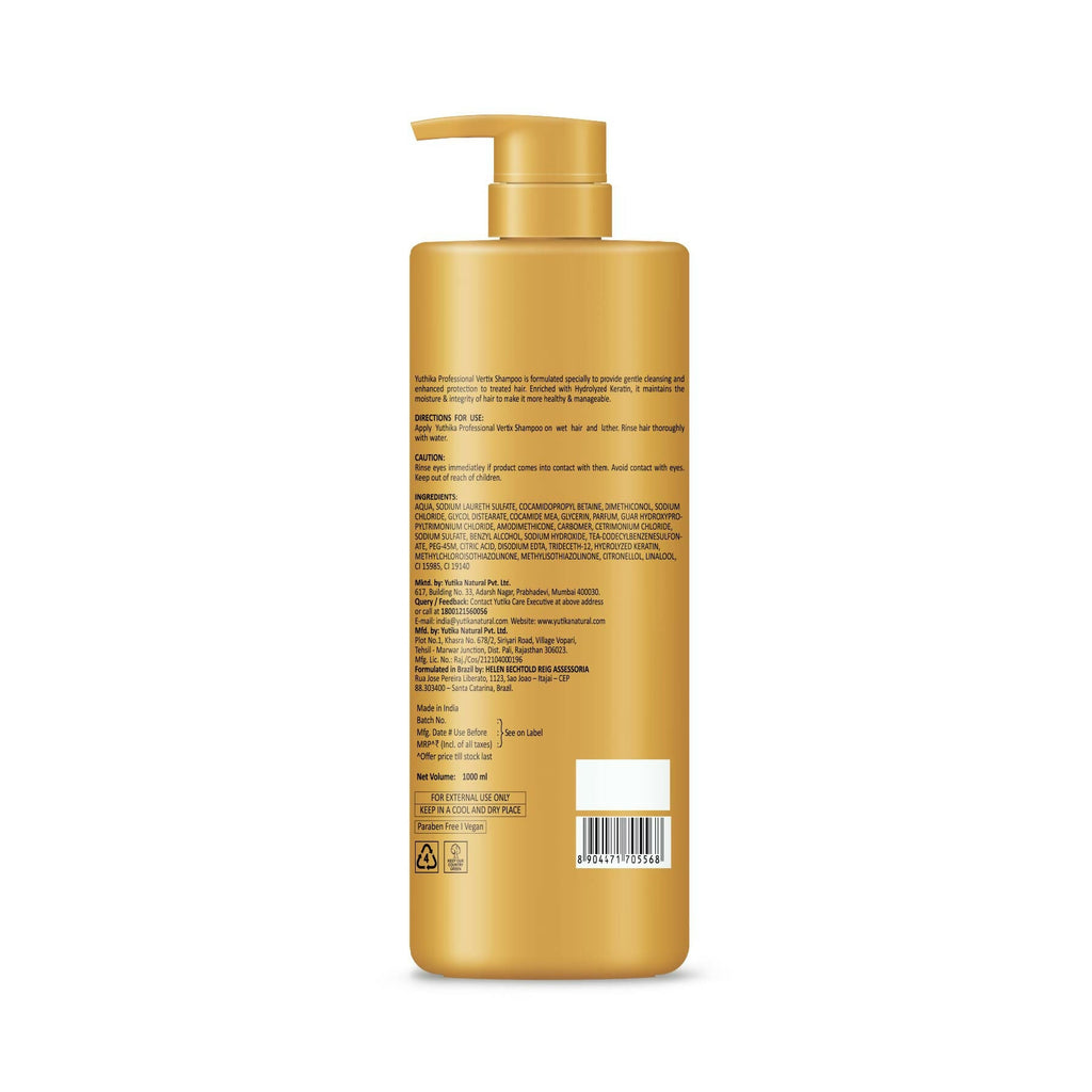 Yuthika Professional Vertix Hydrolyzed Keratin Shampoo