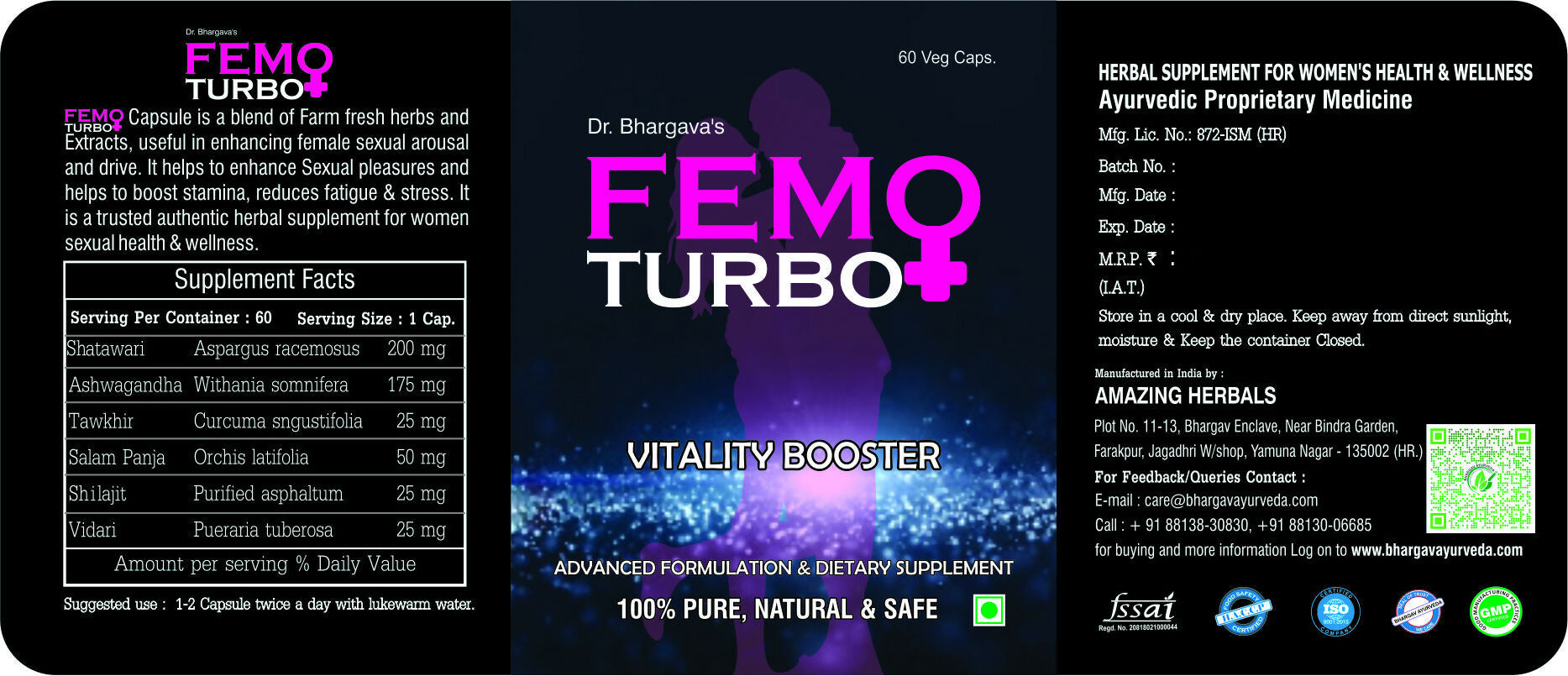 Dr.Bhargav�s Femo Turbo Energy Booster Capsules